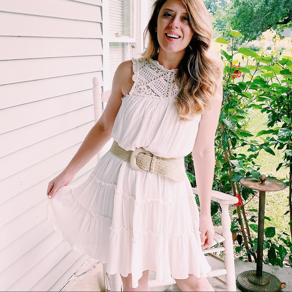 Creamy Boho Dress